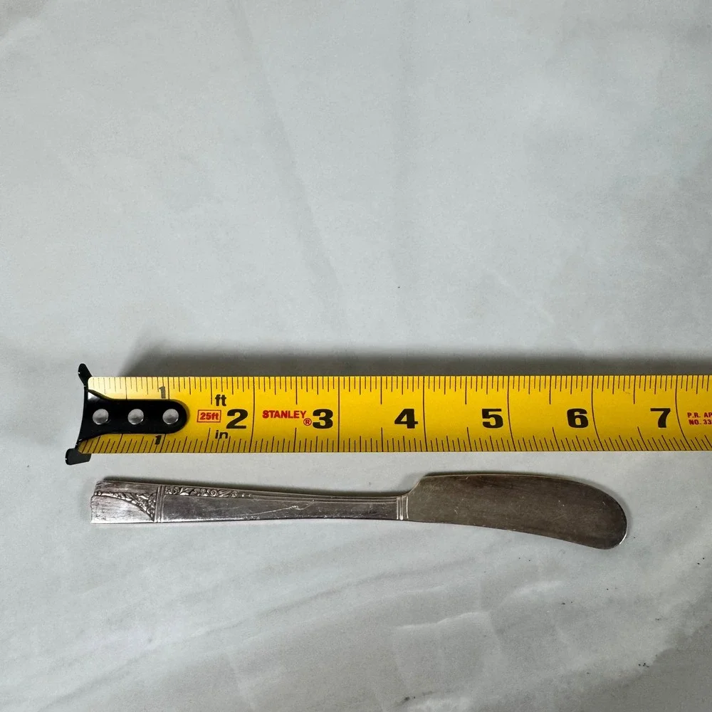 Set of‎ 2 Oneida Nobility Plate Silver Plated Butter Spreader Knife Caprice